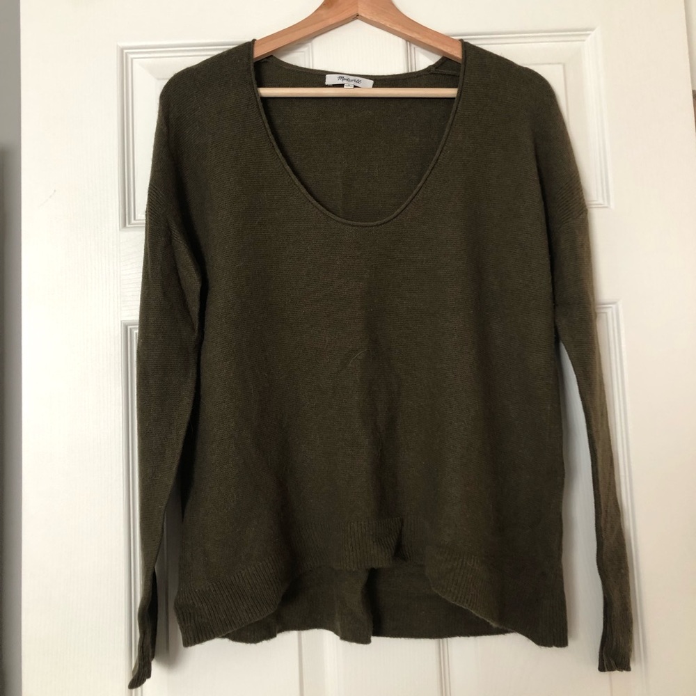 Madewell green sweater